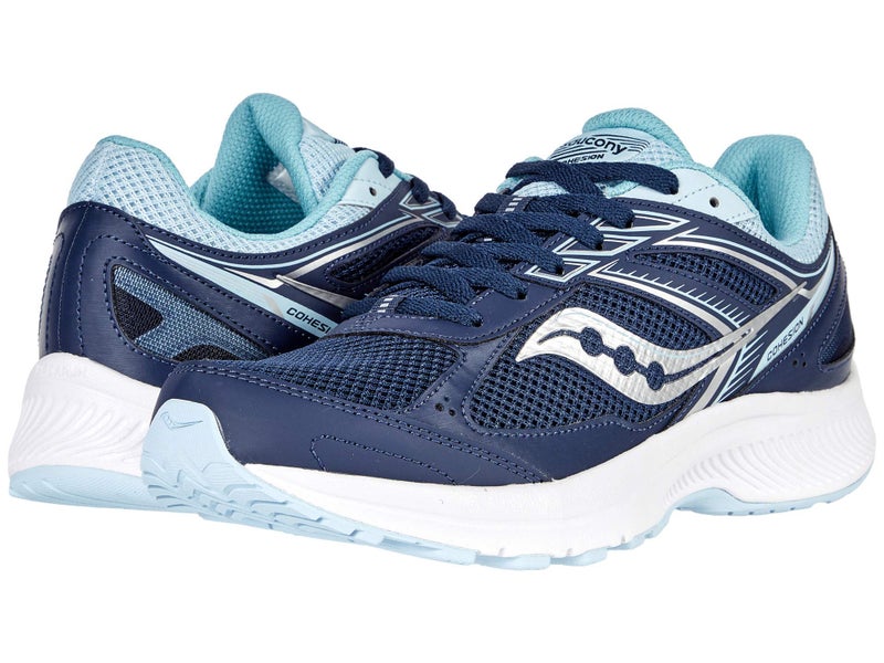 Saucony Women's Cohesion 14 Road Running Shoe, Navy/Sky, 7 - Image 3
